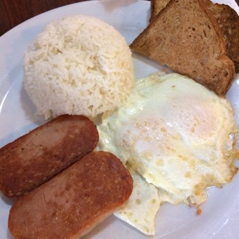 Royal Donut Cafe - All American 1 - spam and rice, over easy eggs, and toast - Donuts Near Me - Burlingame, California Royal Donut Cafe - All American 1 - spam and rice, over easy eggs, and toast - Donuts Near Me - Burlingame, California