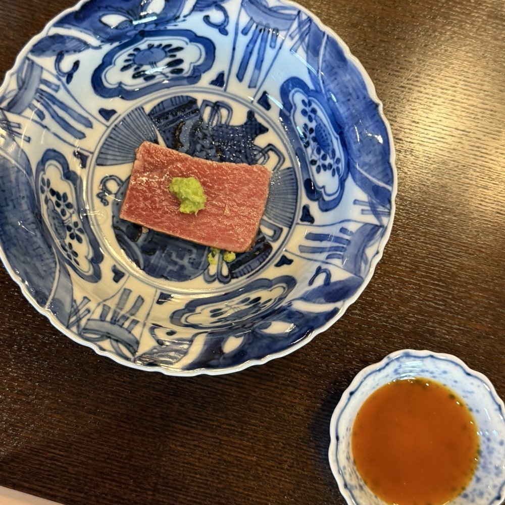 Miura - Bluefin tuna sashimi with egg yolk soy-perfection - Sushi Bars Near Me - Beverly Hills, California Miura - Bluefin tuna sashimi with egg yolk soy-perfection - Sushi Bars Near Me - Beverly Hills, California