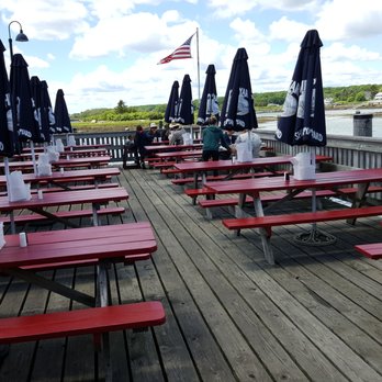 Cape Pier Chowder House - dining deck - Seafood Near Me - Kennebunkport, Maine