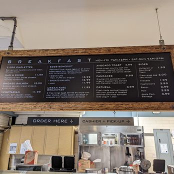 Urban Fare - Nice got breakfast menu even with eggs Benedict and pancakes! - Grocery Near Me - Vancouver, British Columbia Urban Fare - Nice got breakfast menu even with eggs Benedict and pancakes! - Grocery Near Me - Vancouver, British Columbia