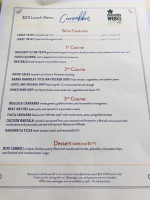 Menu photo 8 Carrabba's - The Original on Kirby Houston, TX Menu photo 8 Carrabba's - The Original on Kirby Houston, TX