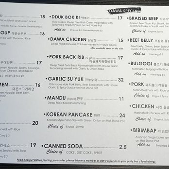 Dawa Kitchen - Menu - Korean Near Me - Garden Grove, California