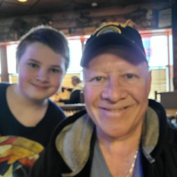 Leo's Lodge - Me and Gabriel. He wanted Leo's for the bacon Blu cheese burger. - American Near Me - Lansing, Michigan Leo's Lodge - Me and Gabriel. He wanted Leo's for the bacon Blu cheese burger. - American Near Me - Lansing, Michigan
