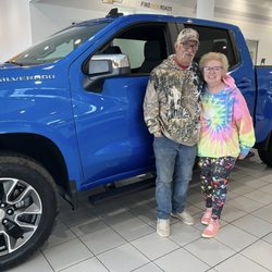 Shea Chevrolet - Joe and I with our beautiful new truck