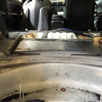 Driven Garage - AFTER: Geoff cut out all the bad metal, reinforced the structure with additional bracing. - Auto Repair Near Me - Hayward, California