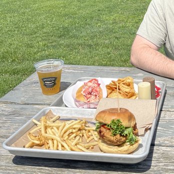 Greenport Harbor Brewing - Jess fil a and cold lobster roll - Breweries Near Me - Peconic, New York Greenport Harbor Brewing - Jess fil a and cold lobster roll - Breweries Near Me - Peconic, New York
