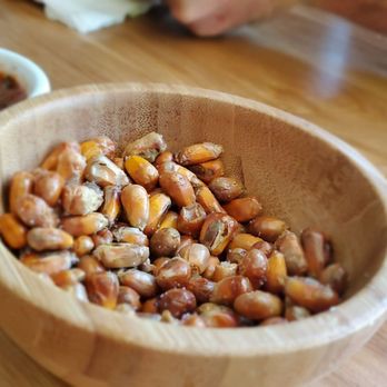 Peru Chicha Peruvian Restaurant - Complimentary roasted corn. - Peruvian Near Me - Gardena, California Peru Chicha Peruvian Restaurant - Complimentary roasted corn. - Peruvian Near Me - Gardena, California