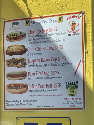 Menu photo 3 Mom's Hot Dogs Boulder City, NV