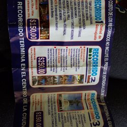 Grupo Turistico Guia - These are their options