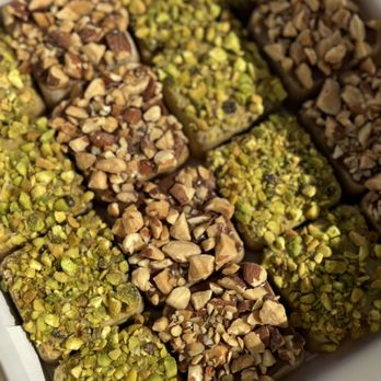 Board Haus - Kataifi pistachios and Nutella almond halva - Desserts Near Me