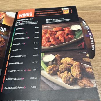 Dave & Buster's Thousand Oaks - Wings & Boneless:   Sauces & Rubs - Arcades Near Me - Thousand Oaks, California