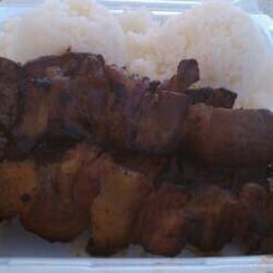 BBQ PORK STICK PLATE..