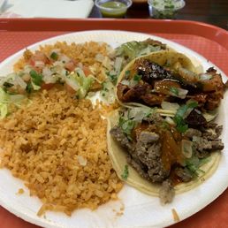 Three Tacos plate. No frijoles, por favor.