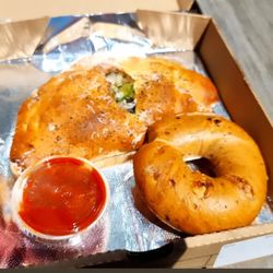 Sauce on the Side - Garden calzone