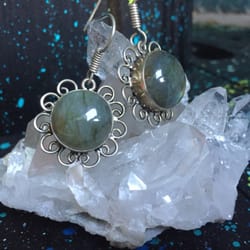 Electric Empire Tattoo & Piercing - Labradoritre earrings part 2