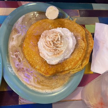 Violet Rooster - Pumpkin pancakes ridiculously huge - Breakfast & Brunch Near Me - Chino Hills, California Violet Rooster - Pumpkin pancakes ridiculously huge - Breakfast & Brunch Near Me - Chino Hills, California