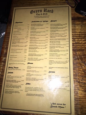 Menu photo 8 Green Rock Tap & Grill Hoboken, NJ