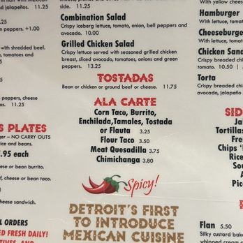 Mexican Village Restaurant - Menu - Mexican Near Me - Detroit, Michigan Mexican Village Restaurant - Menu - Mexican Near Me - Detroit, Michigan