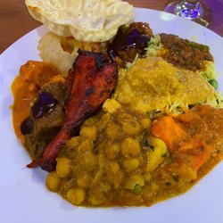 Mumbai Masala Grill - Plate from lunch buffet with a bit of everything