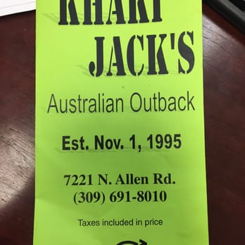Khaki Jack's - Menu - Burgers Near Me - Peoria, Illinois