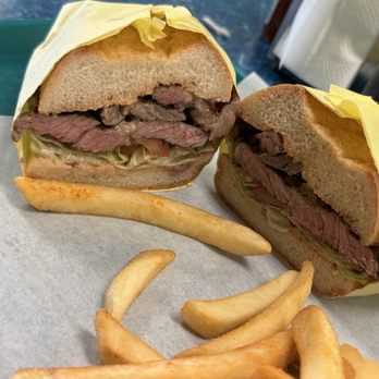 Fantastic Cafe - Medium Rare Steak Sandwich - Burgers Near Me - El Segundo, California
