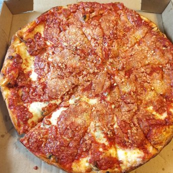 Anthony's Pizza - Trying the deep dish Chicago style. More sauce, more garlic, more deliciousness! - Pizza Near Me - Warren, Michigan