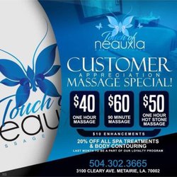 Touch Of Neauxla Massage Studio - Customer Appreciation Month