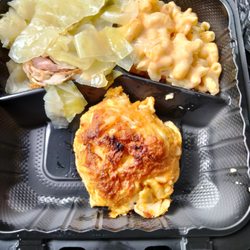 Crab cabbage and Mac and cheese