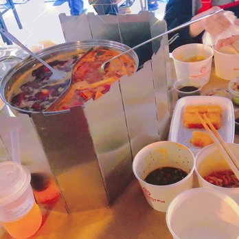 Haidilao Hotpot Flushing - Spicy pot and tomato pot , Beef ,tofu ,winter brown sugar with sticky rice cake , pumpkin, winter melon - Hot Pot Near Me - Flushing, New York Haidilao Hotpot Flushing - Spicy pot and tomato pot , Beef ,tofu ,winter brown sugar with sticky rice cake , pumpkin, winter melon - Hot Pot Near Me - Flushing, New York