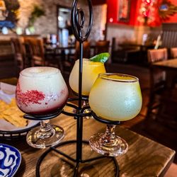 Chevys Fresh Mex - Mango, blueberry, peach margaritas