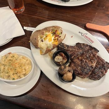 LongHorn Steakhouse - Bone in Ribeye, Mac and cheese, and baked potato. - Steakhouses Near Me - Carrollton, Georgia LongHorn Steakhouse - Bone in Ribeye, Mac and cheese, and baked potato. - Steakhouses Near Me - Carrollton, Georgia