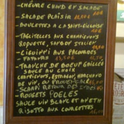 Chez Luis - Exemple de menu