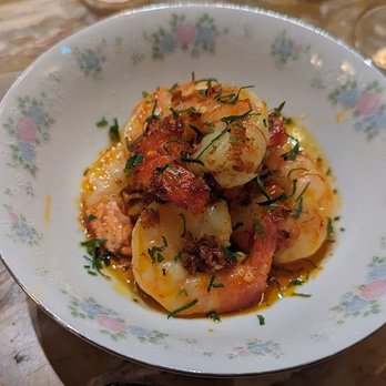 Dear Gus Snack Bar - a plate of shrimp and potatoes - Wine Bars Near Me - Vancouver, British Columbia