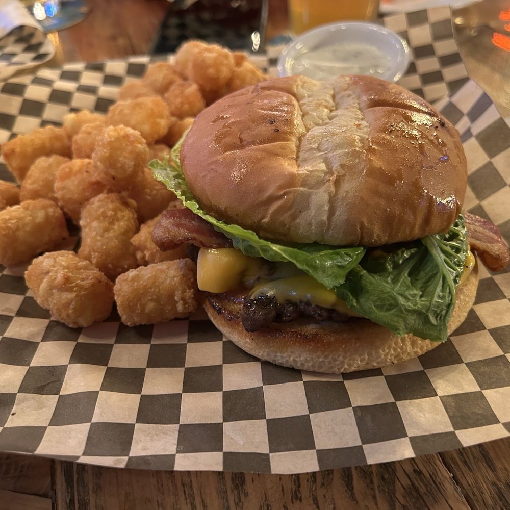 The Vault Bar and Grill - Bacon bbq ranch cheeseburger - Sports Bars Near Me - Salem, Oregon