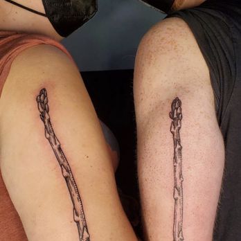 Illuminati Tattoo Parlour - Matching asparagus - Tattoo Near Me - Vancouver, Washington