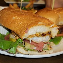 Barley Republic Public House - Fried Haddock sandwich