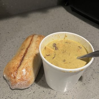 Infinite Soups - Curried chicken stew and a baguette - Soup Near Me - Tacoma, Washington