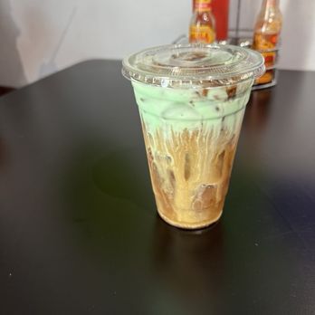 Thanks A Brunch - Gilbert - Cold brew with cold foam mint 'n chip - Burgers Near Me - Gilbert, Arizona