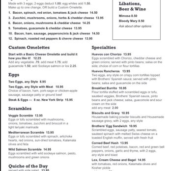 Brother's Restaurant Delicatessen - Menu (summer 2020 limited due to COVID-19). - American Near Me - Ashland, Oregon Brother's Restaurant Delicatessen - Menu (summer 2020 limited due to COVID-19). - American Near Me - Ashland, Oregon