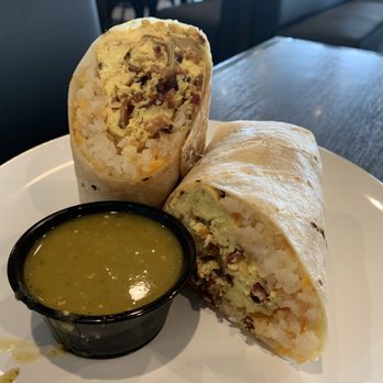 Heirloom Craft Kitchen - XXL Burrito with eggs, potato, and bacon - New American Near Me - Indio, California Heirloom Craft Kitchen - XXL Burrito with eggs, potato, and bacon - New American Near Me - Indio, California