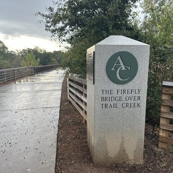 The Firefly Bridge over Trail Creek - Land side of the bridge - Parks Near Me The Firefly Bridge over Trail Creek - Land side of the bridge - Parks Near Me