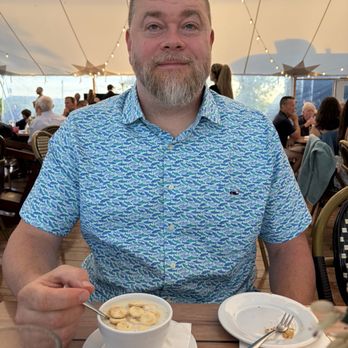 Matunuck Oyster Bar - New England clam chowder for the birthday boy! - Seafood Near Me - South Kingstown, Rhode Island Matunuck Oyster Bar - New England clam chowder for the birthday boy! - Seafood Near Me - South Kingstown, Rhode Island