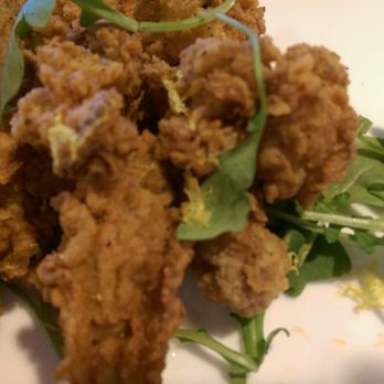 All Set Restaurant & Bar - Fried oysters on a bed of arugula. - New American Near Me - Silver Spring, Maryland