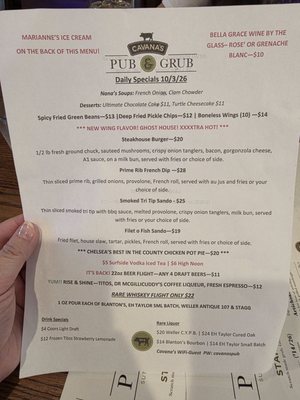 Menu photo 3 Cavana's Pub & Grub Sutter Creek, CA Menu photo 3 Cavana's Pub & Grub Sutter Creek, CA
