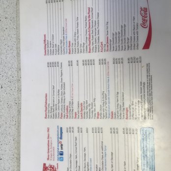 Handy's Lunch - Here is a pic of there menu as of 8/2016 - Breakfast & Brunch Near Me - Burlington, Vermont