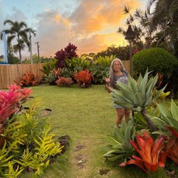 Me in their garden