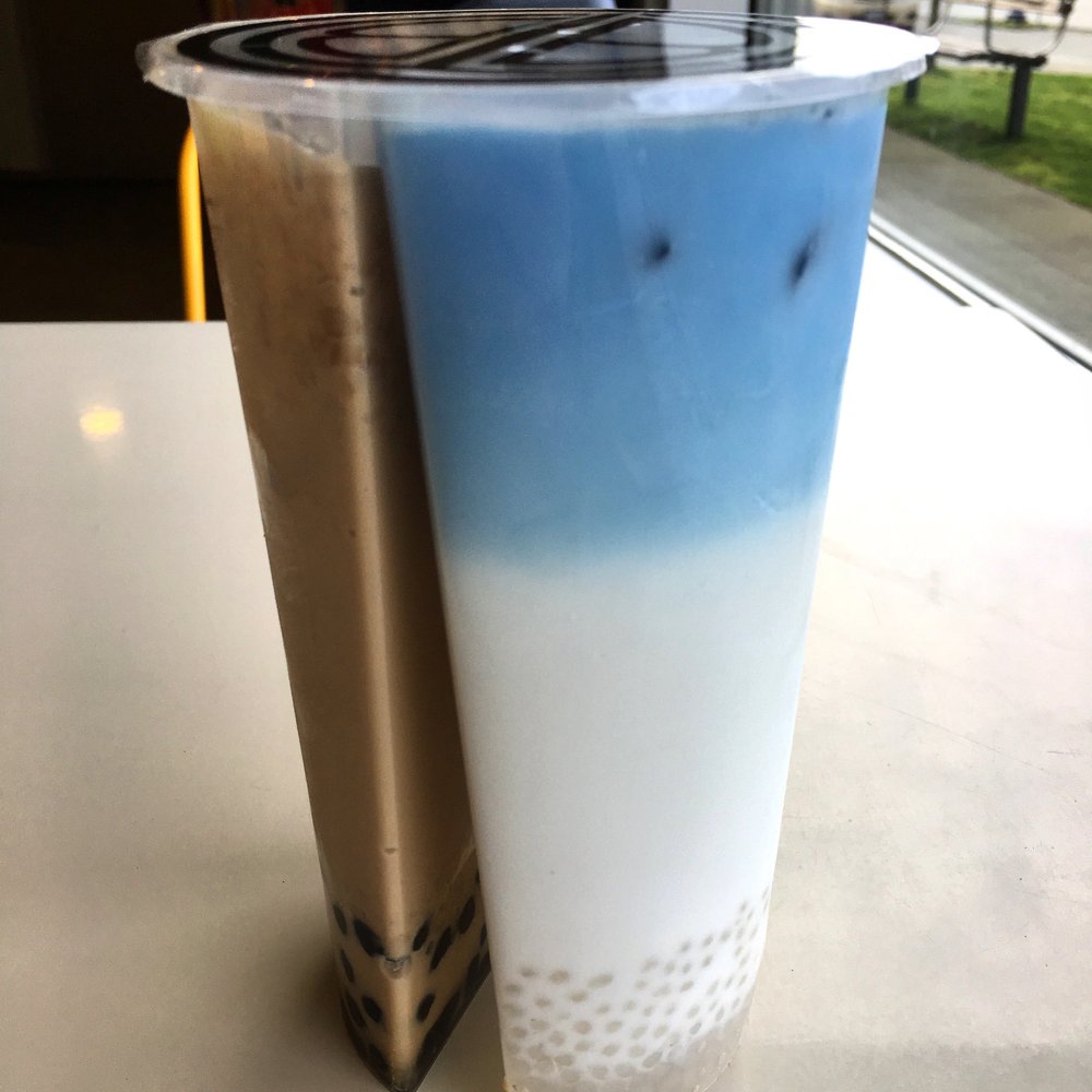 The Bubble Tea Shop - Oat Medley Milk Tea w/ Pearls (left) and Milky Way (right) - Desserts Near Me - Richmond, British Columbia The Bubble Tea Shop - Oat Medley Milk Tea w/ Pearls (left) and Milky Way (right) - Desserts Near Me - Richmond, British Columbia