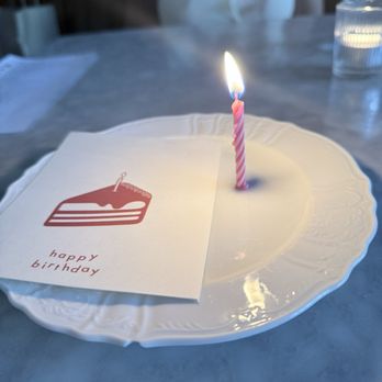 Kindred Restaurant - My birthday candle - New American Near Me - Davidson, North Carolina
