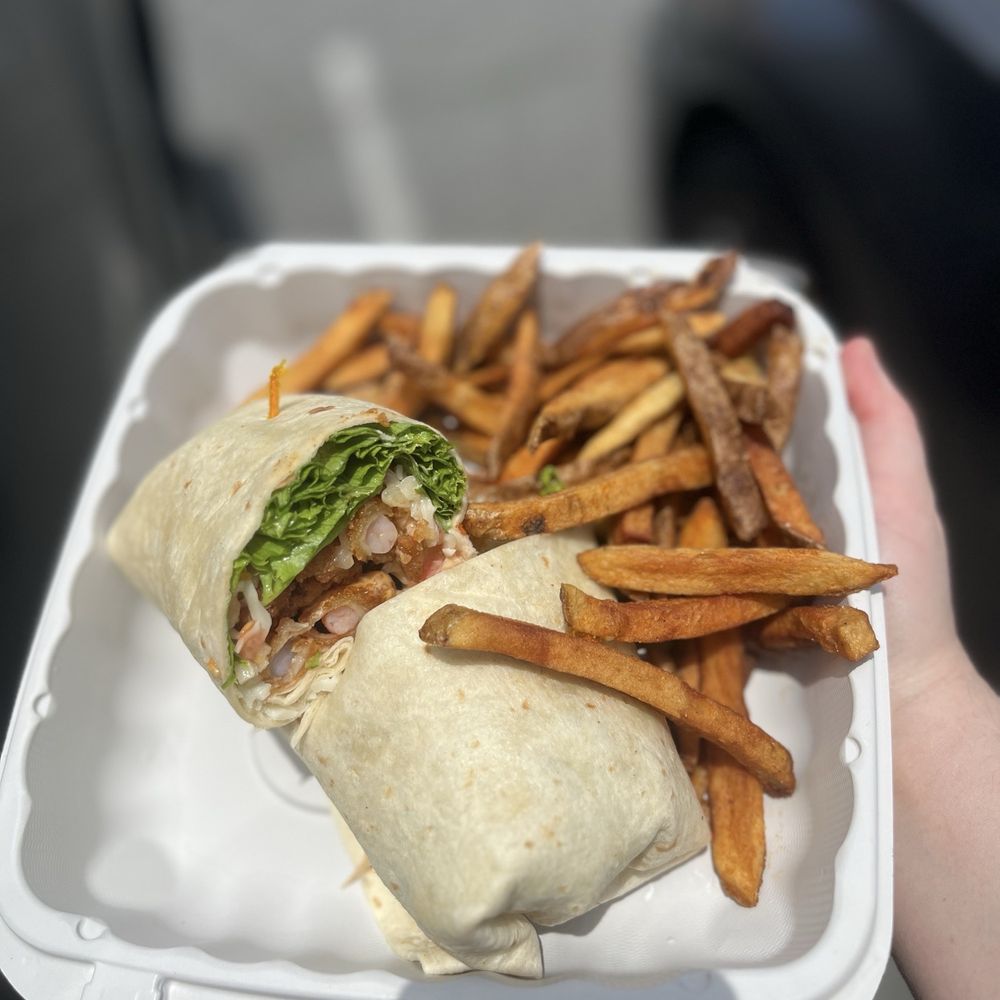 jo jo's express - Shrimp Po'Boy Wrap with fresh cut fries! - Sandwiches Near Me - Georgetown, Delaware jo jo's express - Shrimp Po'Boy Wrap with fresh cut fries! - Sandwiches Near Me - Georgetown, Delaware