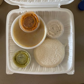 Idly Express - Milpitas - Neatly packaged thatte idli comes with two idlis, 3 types of chutneys, 1 box of podi and 1 box of sambar. - Vegetarian Near Me - Milpitas, California